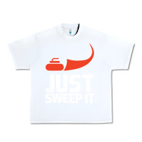 White just sweep it! funny curling sports gift hoodie Urban Heavy Tee - lanVoArt