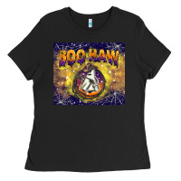Black boo haw tumbler Ladies Tee - BarkalooDesign
