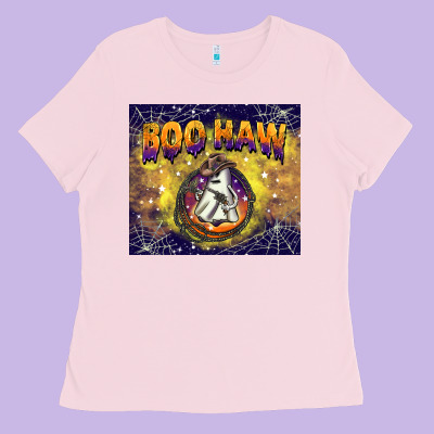 Boo Haw Tumbler Ladies Tee Designed By Barkaloodesign