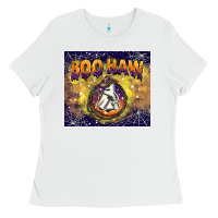White boo haw tumbler Ladies Tee - BarkalooDesign