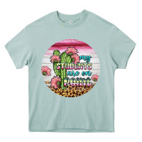 My Students Are On Point Round Earring Heavy Core Tee | Teevron