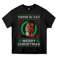 Black Hot Trend Die Hard Christmas Yippie Ki Yay Heavy Core Tee - lanVoArt