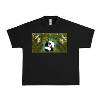 Black cute panda Urban Heavy Tee - TumblerDesignByShophia