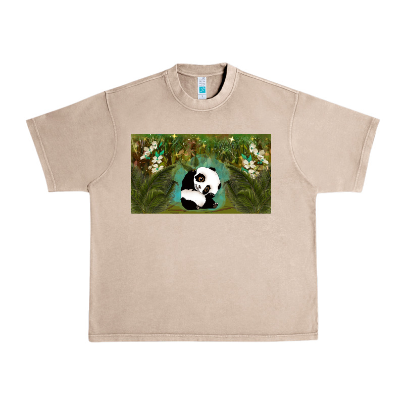 Cute Panda Urban Heavy Tee by TumblerDesignByShophia | Teevron