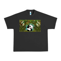 Pigment Black cute panda Urban Heavy Tee - TumblerDesignByShophia