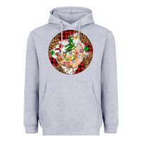 Heather Grey Christmas chicken Heavyweight Hoodie - Artiststas