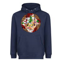 Navy Christmas chicken Heavyweight Hoodie - Artiststas