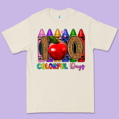 100 Colorful Day S Premium Tee Designed By Artiststas
