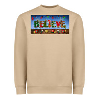 Christmas Believe License Plate Heavyweight Sweatshirt | Teevron