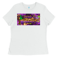 White drink up witches Ladies Tee - BarkalooDesign