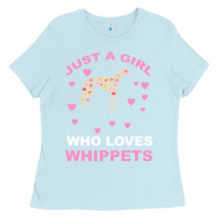 Baby Blue Just A Girl Who Loves Whippets Ladies Tee - Bettercallsaul