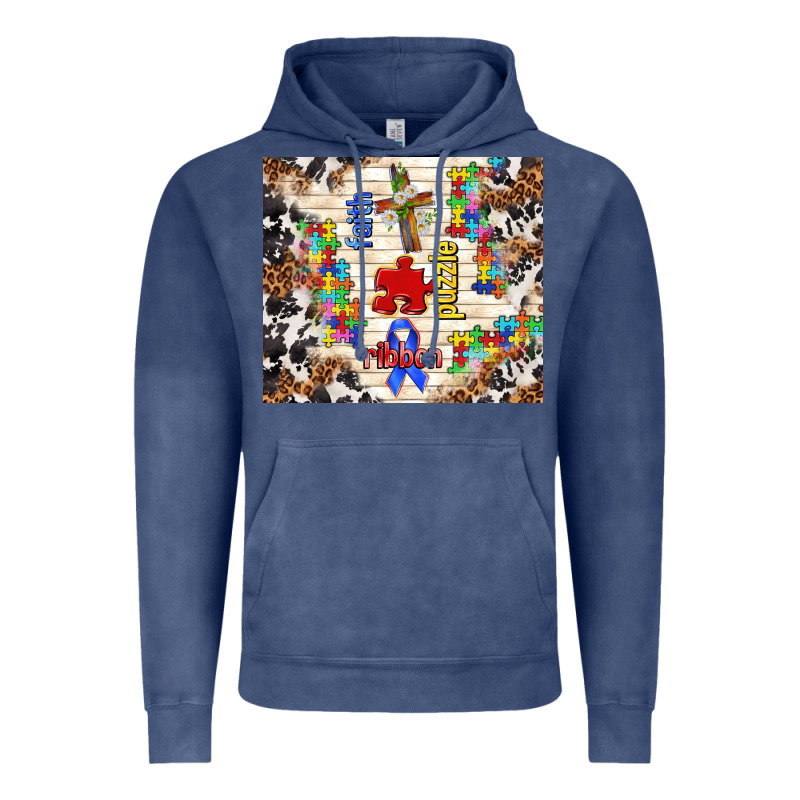 Faith Puzzle Ribbon Vintage Hoodie by TumblerDesignByShophia | Teevron