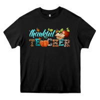 Black thankful teacher Heavy Core Tee - BundleAndBundleShop