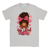 Moon Dust one loved mama afro messy bun Classic Tee - texasbilliewilder