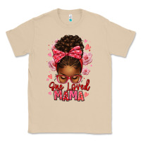 Mushroom one loved mama afro messy bun Classic Tee - texasbilliewilder