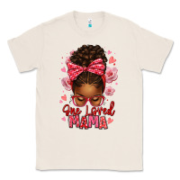 Natural one loved mama afro messy bun Classic Tee - texasbilliewilder