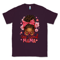 Plum one loved mama afro messy bun Classic Tee - texasbilliewilder
