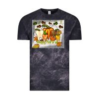 Cloud Black happy fall y'all teeth Vintage Tee - TumblerDesignByShophia
