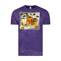 Cloud Purple happy fall y'all teeth Vintage Tee - TumblerDesignByShophia