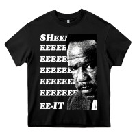 Black clay davis quotsheeeeeeitquot 3  t travel Heavy Core Tee - lanVoArt