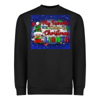 Black my favorite color is Christmas lights Heavyweight Sweatshirt - BundleAndBundleShop