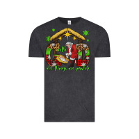 Vintage Black with god all things are possible santa baby jesus Vintage Tee - Jasminsmagicworld