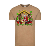 Vintage Coffee with god all things are possible santa baby jesus Vintage Tee - Jasminsmagicworld