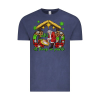 Vintage Denim with god all things are possible santa baby jesus Vintage Tee - Jasminsmagicworld