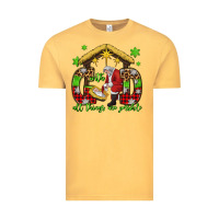 Vintage Mustard with god all things are possible santa baby jesus Vintage Tee - Jasminsmagicworld