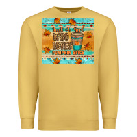 Antique Gold just a girl who loves pumpkin spice tumbler Premium Sweatshirt - Artiststas