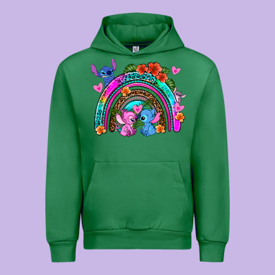 Stitch And Lilo Rainbow Urban Hoodie Designed By Adodesignshop