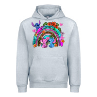 Heather Grey stitch and lilo rainbow Urban Hoodie - AdoDesignShop