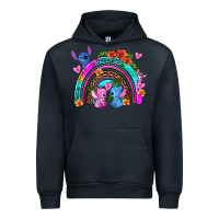 Navy stitch and lilo rainbow Urban Hoodie - AdoDesignShop