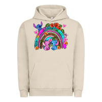 Pigment French Oak stitch and lilo rainbow Urban Hoodie - AdoDesignShop