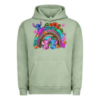 Pigment Oil Green stitch and lilo rainbow Urban Hoodie - AdoDesignShop