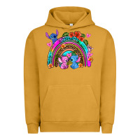 Pigment Peanut Butter stitch and lilo rainbow Urban Hoodie - AdoDesignShop
