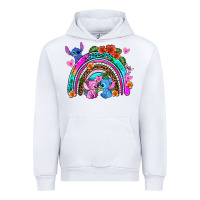 White stitch and lilo rainbow Urban Hoodie - AdoDesignShop