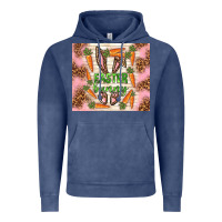 Vintage Denim easter bunny with carrots Vintage Hoodie - TumblerDesignByShophia