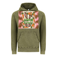 Vintage Olive easter bunny with carrots Vintage Hoodie - TumblerDesignByShophia