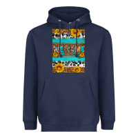 Navy Welcome fall Heavyweight Hoodie - Artiststas