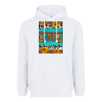 White Welcome fall Heavyweight Hoodie - Artiststas