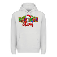 Dove Grey Christmas Grandpa Claus Premium Hoodie - FaDigitalArtStudio