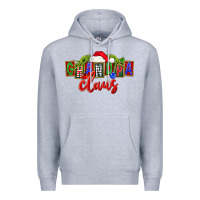 Heather Grey Christmas Grandpa Claus Premium Hoodie - FaDigitalArtStudio