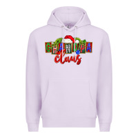 Lilac Christmas Grandpa Claus Premium Hoodie - FaDigitalArtStudio
