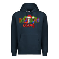 Navy Christmas Grandpa Claus Premium Hoodie - FaDigitalArtStudio