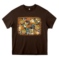 Chocolate Brown autumn distressed background Heavy Core Tee - BundleAndBundleShop