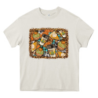 Cream autumn distressed background Heavy Core Tee - BundleAndBundleShop