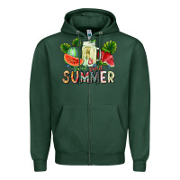 Sports Green summer Zipper Hoodie - CowhideDigitalArt