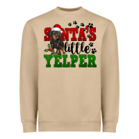 Mushroom Santa's Little Yelper Heavyweight Sweatshirt - FaDigitalArtStudio
