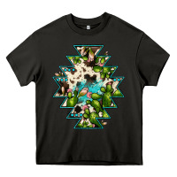 Asphalt aztec  cowhide cactus gemstone Heavy Core Tee - JahusDesignShop